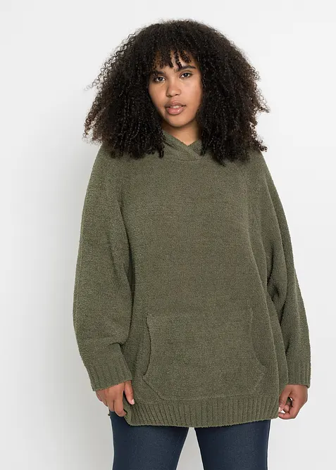 Kapuzenpullover in Teddy-Fleece, bonprix