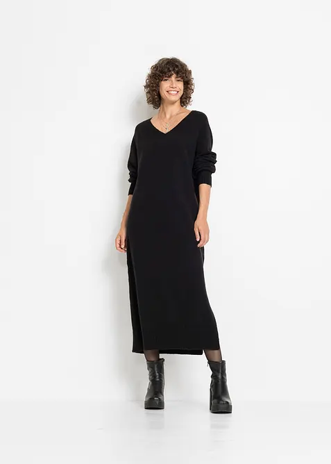 Oversized Strickkleid in Midilänge, bonprix