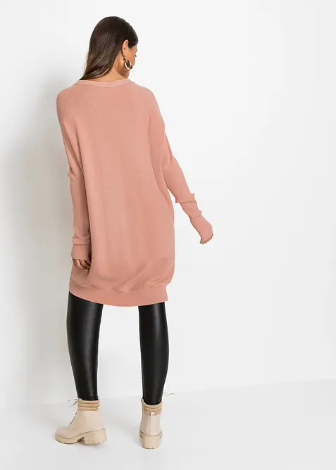 Pull long en viscose mélangée, bonprix
