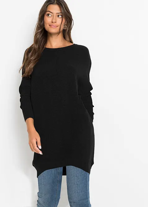 Long-Pullover aus Viskose-Mix, bonprix