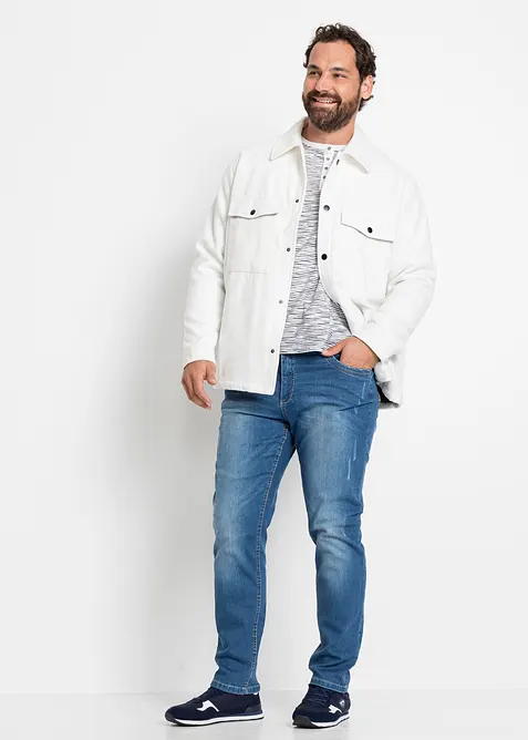 T-shirt à col Henley, 100% coton, bonprix