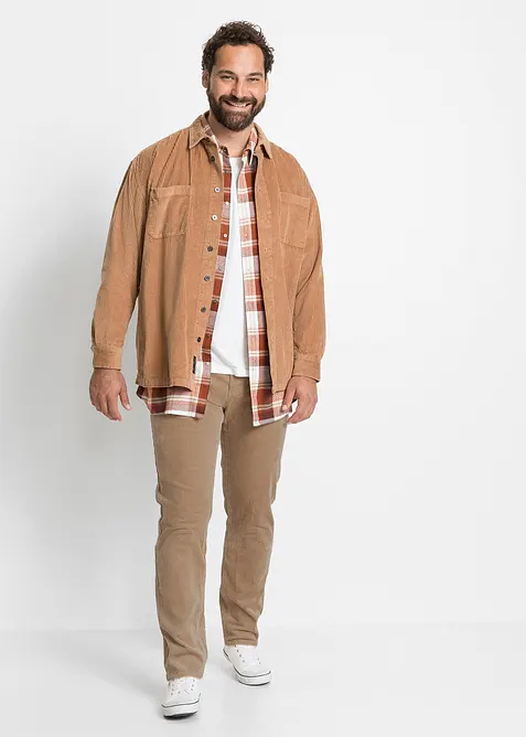 Slim Fit Stretch-Cordhose mit Komfortschnitt, bonprix