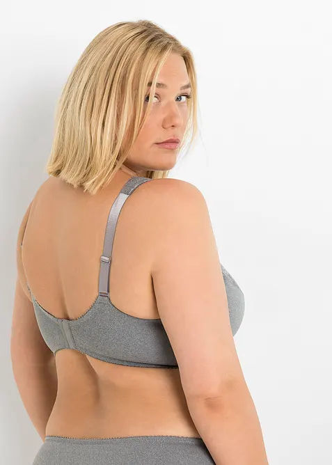 Lot de 2 soutiens-gorge minimiseurs à bretelles rembourrées, bonprix