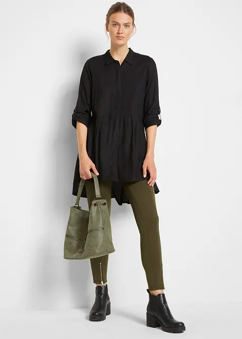 Chemisier 100% viscose, long derrière, bonprix