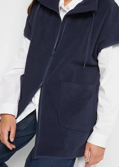 Fleece-Weste aus recyceltem Polyester, bonprix