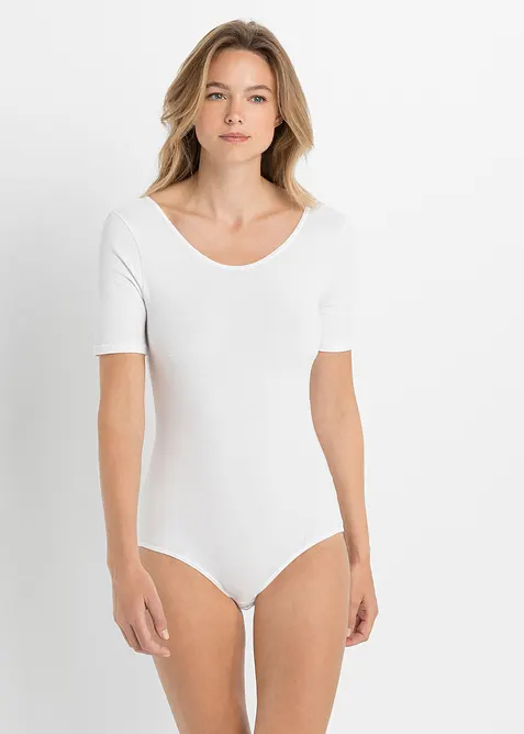 Body coton manches coude, bonprix