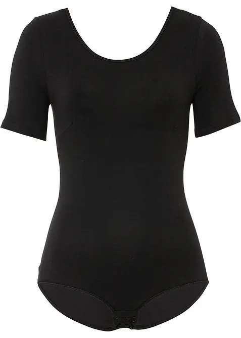 Halbarm Body mit Baumwolle, bonprix