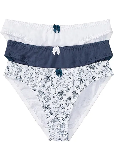 Slip mit Baumwolle (3er Pack), bonprix