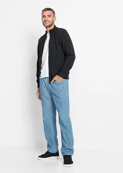 Sweat zippé à col montant, bonprix