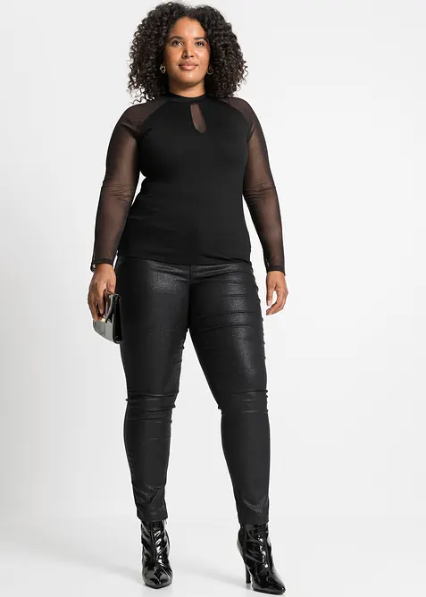 Langarmshirt aus softem Viskose-Mis, bonprix