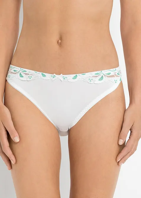 Slip mit Spitze (3er Pack), bonprix