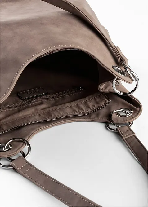 Handtasche in Velourslederoptik, bonprix