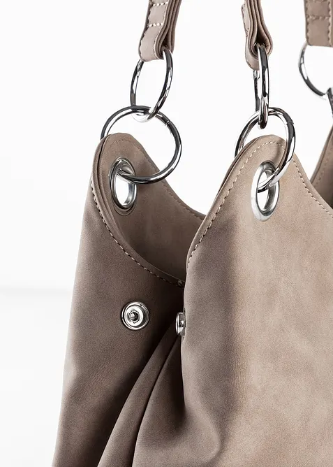 Handtasche in Velourslederoptik, bonprix