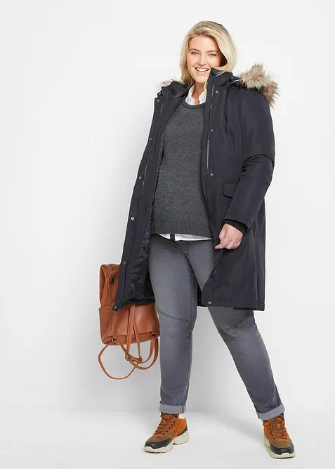 3-in-1 wind-und wasserdichter Umstandsmantel mit Trageeinsatz, bonprix