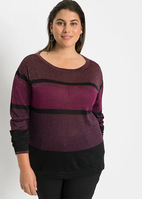 Pull en fine maille, viscose majoritaire, bonprix