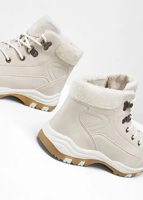 Gef&uuml;tterte Schn&uuml;rboots, bonprix