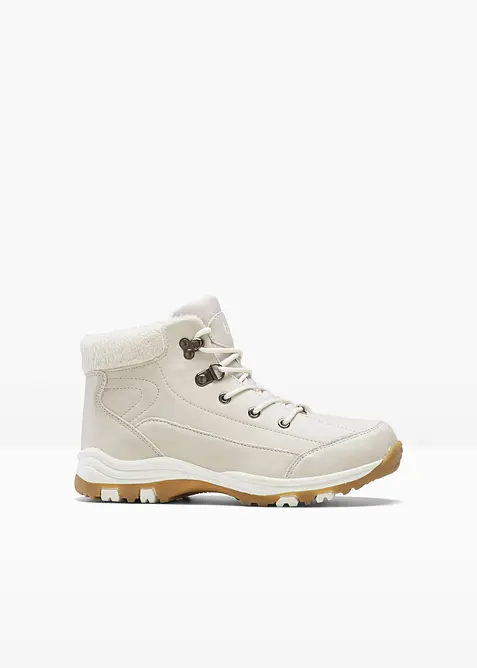 Boots fourr&eacute;es &agrave; lacets, bonprix