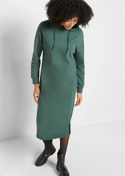 Oversize-Sweatkleid mit Kapuze, bonprix