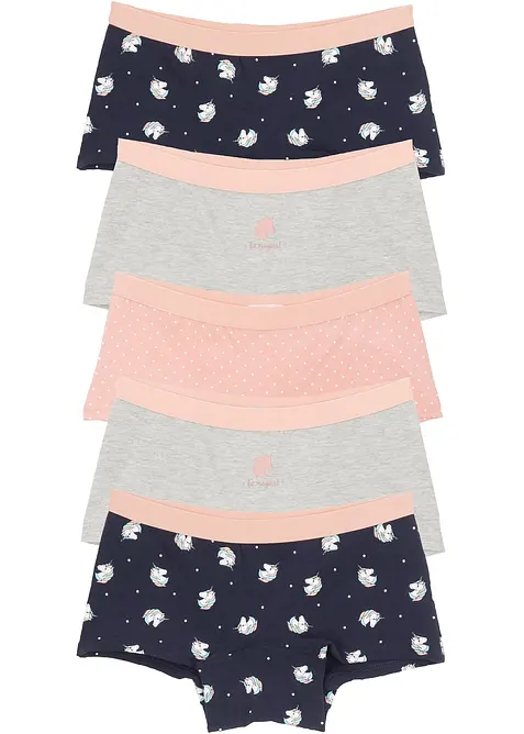 Lot de 5 culottes avec coton doux, bonprix