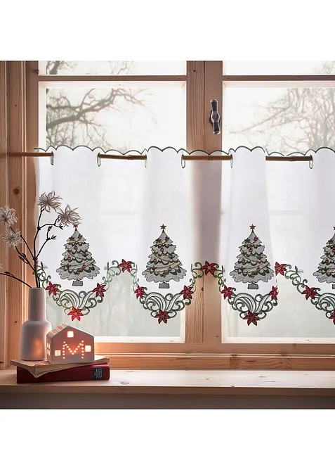 Brise-bise avec broderie de No&euml;l, bonprix