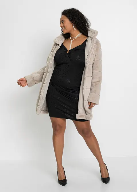 Fellimitat-Mantel, bonprix