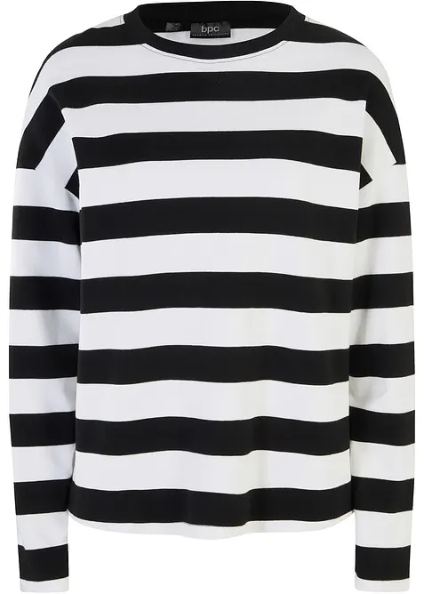 Langarmshirt aus reiner Interlock-Baumwolle, bonprix