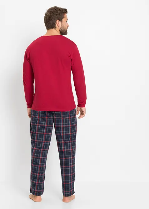 Pyjama aus reiner Bio-Baumwolle mit langen Ärmeln., bonprix