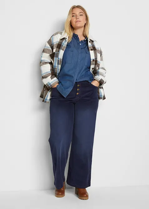 Cordhose aus elastischem Baumwoll-Mix, bonprix