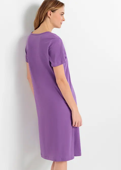 Lot de 2 chemises de nuit courtes 100% coton, bonprix