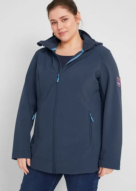 Wasserabweisende Stretch-Softshelljacke, bonprix