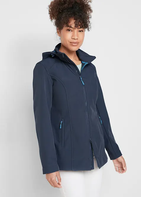 Wasserabweisende Stretch-Softshelljacke, bonprix