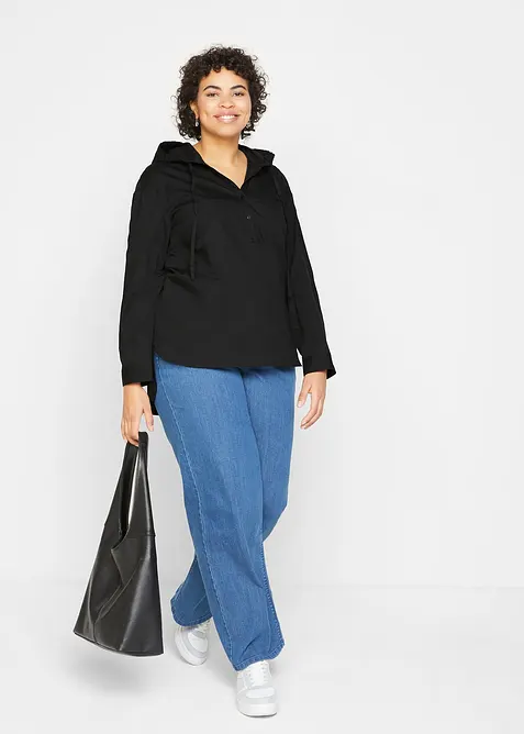 Tunikabluse aus reiner Bio-Baumwolle, bonprix