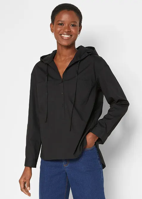 Tunikabluse aus reiner Bio-Baumwolle, bonprix