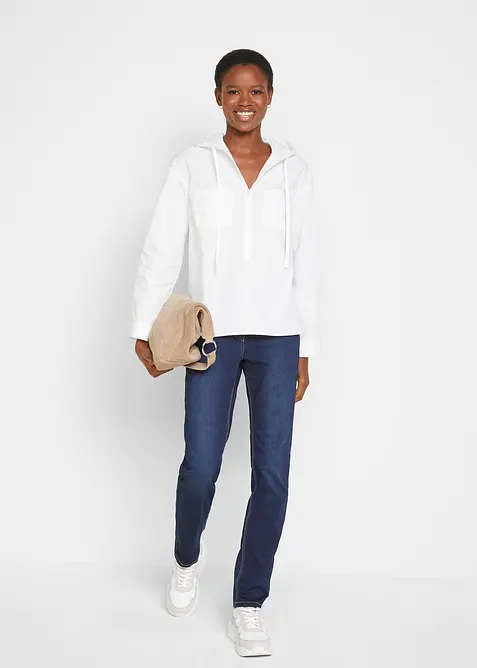 Tunikabluse aus reiner Bio-Baumwolle, bonprix