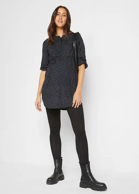 2-in-1 Umstands- und Stillblusenkleid aus fließender Viskose, bonprix