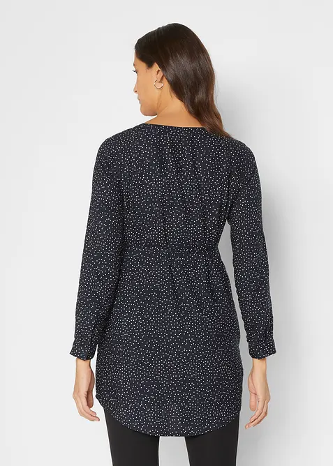 2-in-1 Umstands- und Stillblusenkleid aus fließender Viskose, bonprix