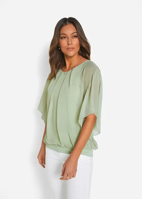 Chiffonbluse mit Untertop, bonprix