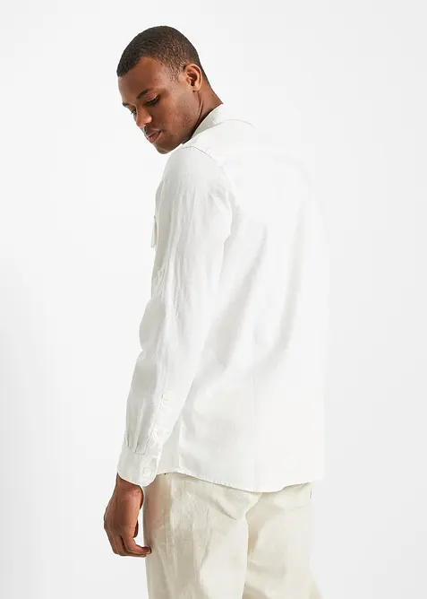 Chemise en lin majoritaire, bonprix