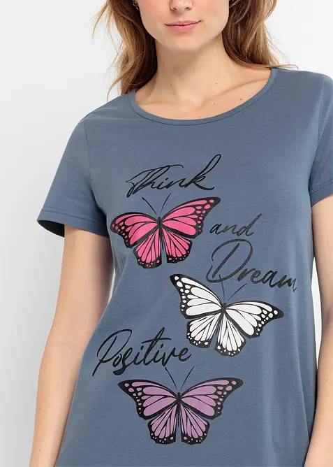 Chemise de nuit courte 100% coton, bonprix