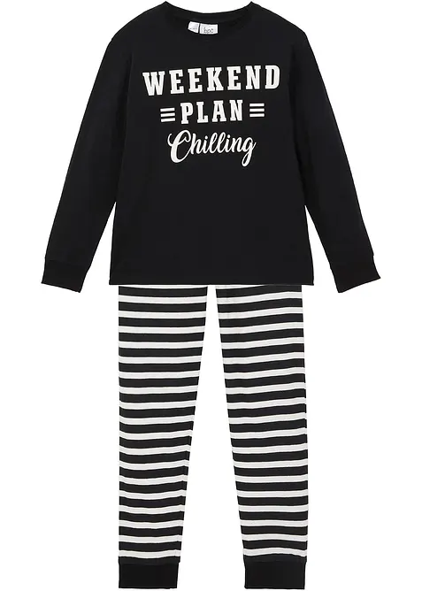 Pyjama  aus reiner Baumwolle (2-tlg. Set), bonprix
