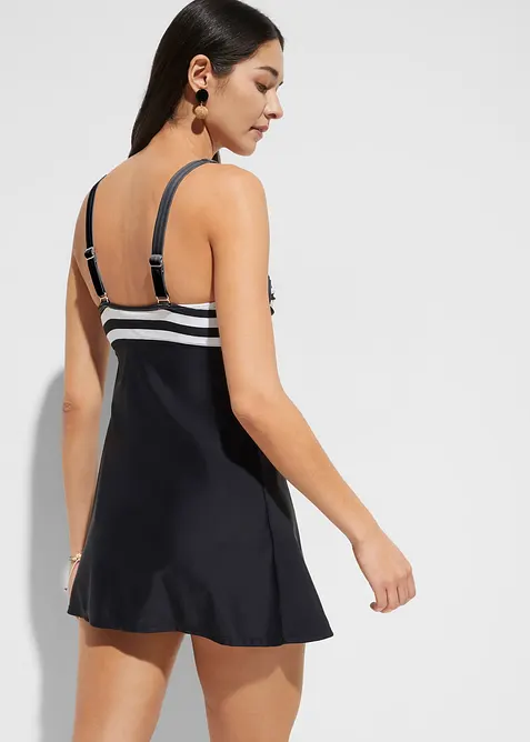 Long-Tankini (2-tlg. Set) mit Highwaist-Bikinihose, bonprix