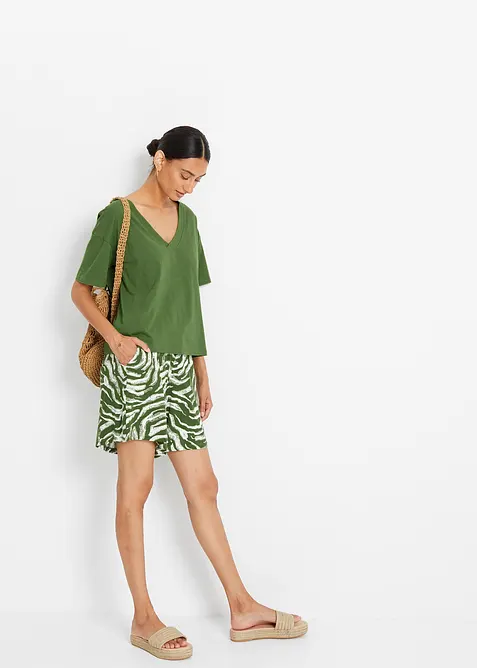 Jersey-Shorts aus softem Viskose-Mix, bonprix