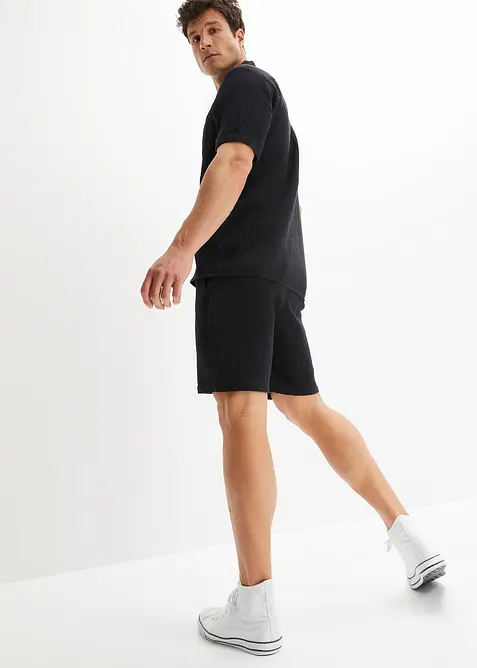 Kurzarmhemd aus luftigem Musselin, bonprix