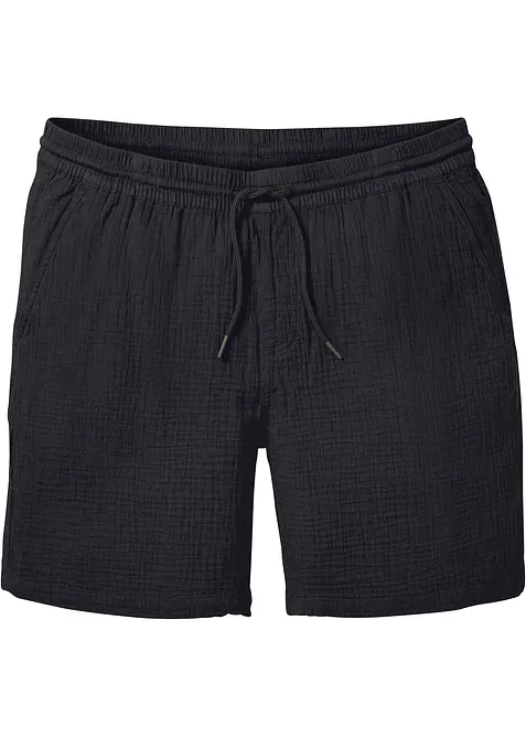 Musselin-Shorts aus reiner Baumwolle, Regular Fit, bonprix