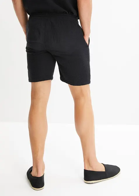 Musselin-Shorts aus reiner Baumwolle, Regular Fit, bonprix
