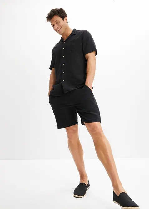 Musselin-Shorts aus reiner Baumwolle, Regular Fit, bonprix
