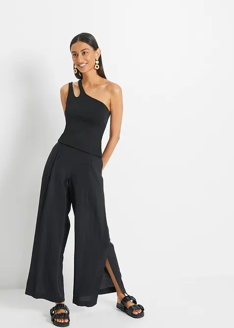 Top à épaule dénudée avec coton, bonprix