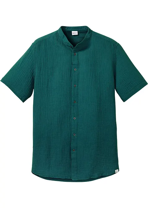 Chemise manches courtes en gaze de coton, bonprix