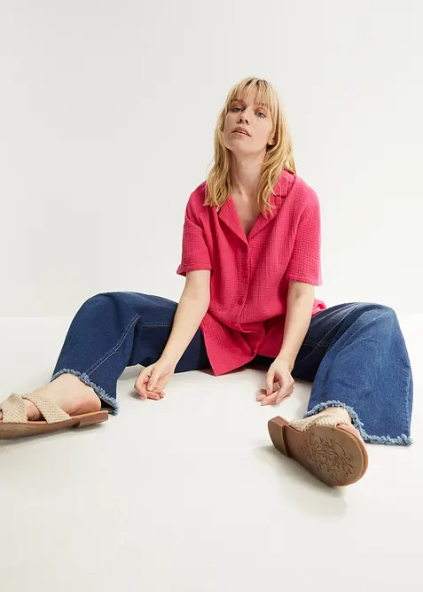 Hemdbluse aus Musselin, bonprix