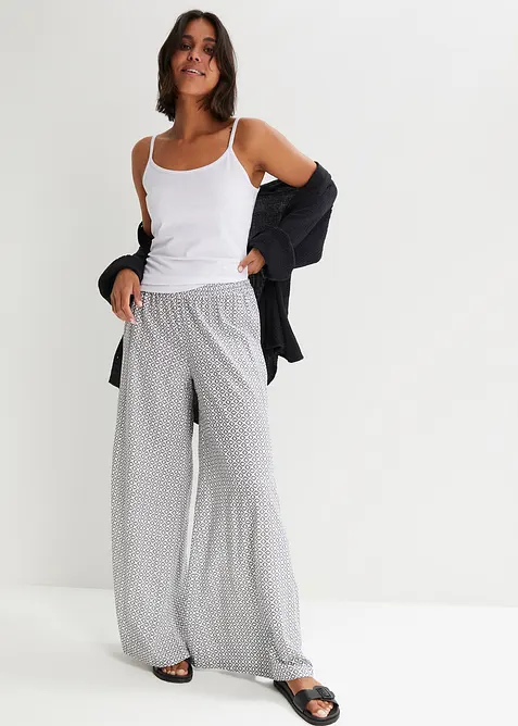 Lot de 2 tops &agrave; fines bretelles 100% coton, bonprix